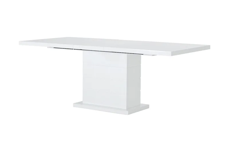 Ratliff Forlengningsbar Spisegruppe 180 cm m 4 Cibus Stoler - Hvit/Svart - Møbler - Bord - Spisegruppe