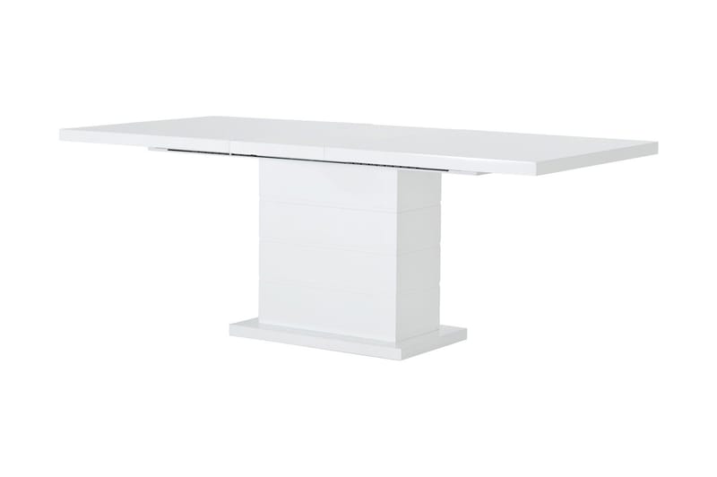Ratliff Forlengningsbar Spisegruppe 180 cm m 4 Cibus Stoler - Hvit/Svart - Møbler - Bord - Spisegruppe