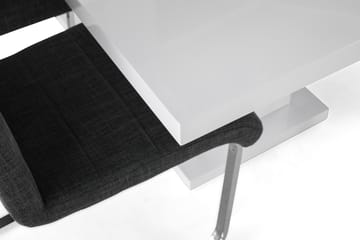 Ratliff Forlengningsbar Spisegruppe 180 cm med 6 Cibus Stole - Hvit/Grå/Krom - Møbler - Bord - Spisegruppe