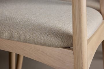 Rektangulær spisegruppe Tyresö 220 cm med 6 Ven stoler - Svart/Whitewash - Møbler - Bord - Spisegruppe