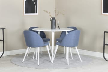 Ridones Spisegruppe 100 cm Rund + 4 Sedavi Spisestoler - Møbler - Bord - Spisegruppe