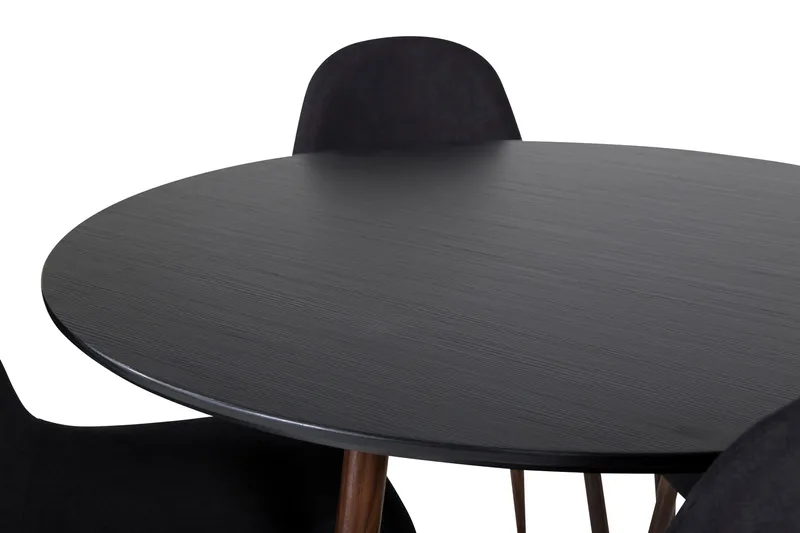 Ridones Spisegruppe inkl. 4 Ypas Stoler - Svart/Brun - Møbler - Bord - Spisegruppe