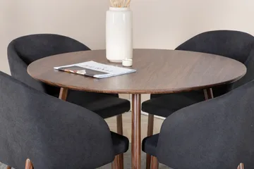 Ridones Spisegruppe Rund 100 cm + 4 Kullersbro Spisestoler - Møbler - Bord - Spisegruppe