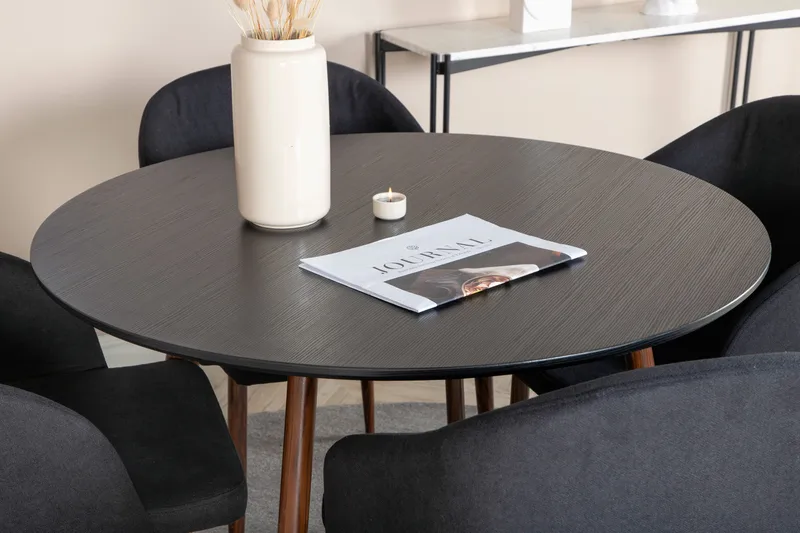 Ridones Spisegruppe Rund 100 cm + 4 Kullersbro Spisestoler - Møbler - Bord - Spisegruppe