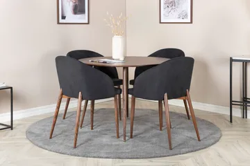 Ridones Spisegruppe Rund 100 cm + 4 Kullersbro Spisestoler - Møbler - Bord - Spisegruppe