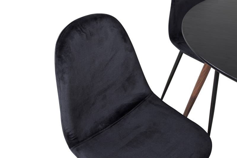 Ridones Spisegruppe Rundt inkl. 4 Pontus Stoler - Svart/Brun - Møbler - Bord - Spisegruppe