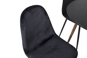 Ridones Spisegruppe Rundt inkl. 4 Pontus Stoler - Svart/Brun - Møbler - Bord - Spisegruppe