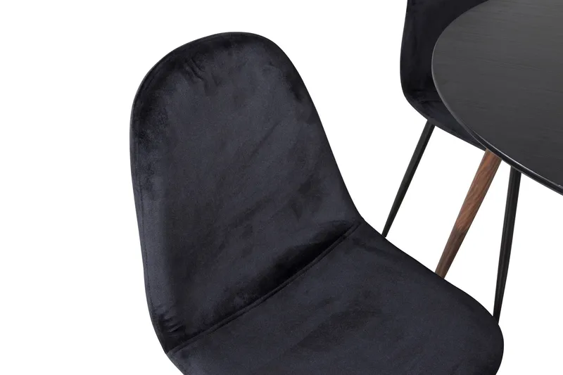 Ridones Spisegruppe Rundt inkl. 4 Pontus Stoler - Svart/Brun - Møbler - Bord - Spisegruppe