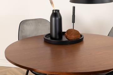 Rundt Bianca Spisebord med 4 stk Emma Spisestol - Møbler - Bord - Spisegruppe