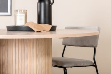 Rundt Bianca Spisebord med 4 stk Kenth Spisestol - Møbler - Bord - Spisegruppe