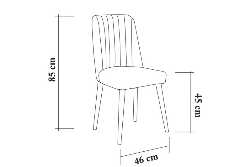 Shundrea Spisegruppe 4 deler 75 cm - Valnøtt - Møbler - Bord - Spisegruppe