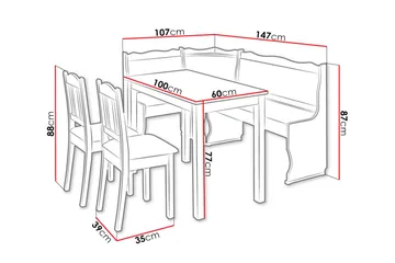 Sialana Kjøkkenmøbelsett - Or - Møbler - Bord - Spisegruppe