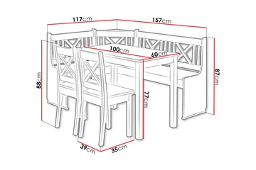 Sialana Kjøkkenmøbelsett - Or - Møbler - Bord - Spisegruppe