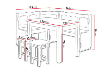 Sialana Spisegruppe - Oretre - Møbler - Bord - Spisegruppe
