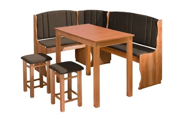 Sialana Spisegruppe - Tre/Svart - Møbler - Bord - Spisegruppe