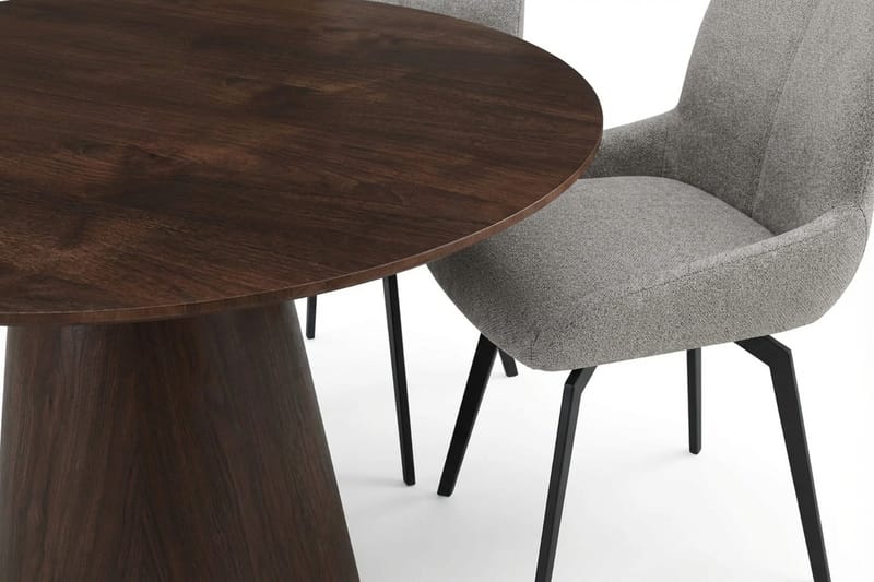 Siena spisegruppe rund 110 cm røkt eik med 4 Mora spisestoler - Røkt eik - Møbler - Bord - Spisegruppe