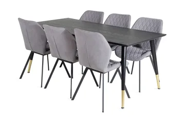 Spisebord Daicy 180 cm med 6 Sumoas Spisestoler - Møbler - Bord - Spisegruppe