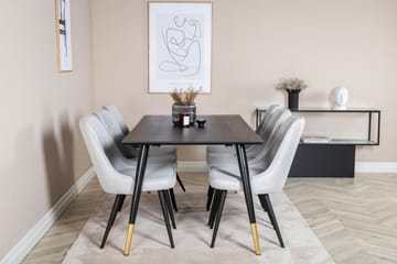 Spisebord Daicy 180 cm med 6 Valera Spisestoler - Møbler - Bord - Spisegruppe