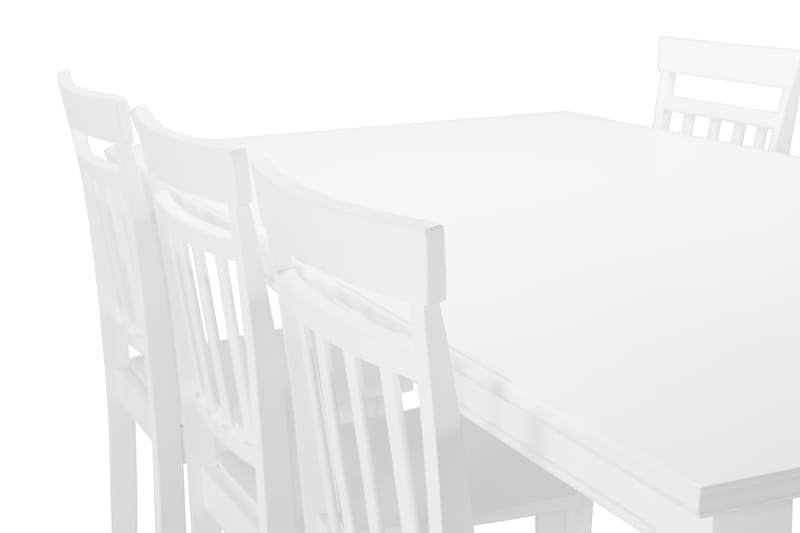 Spisebord Hampton med 6 Catskill stoler - Hvit - Spisegruppe