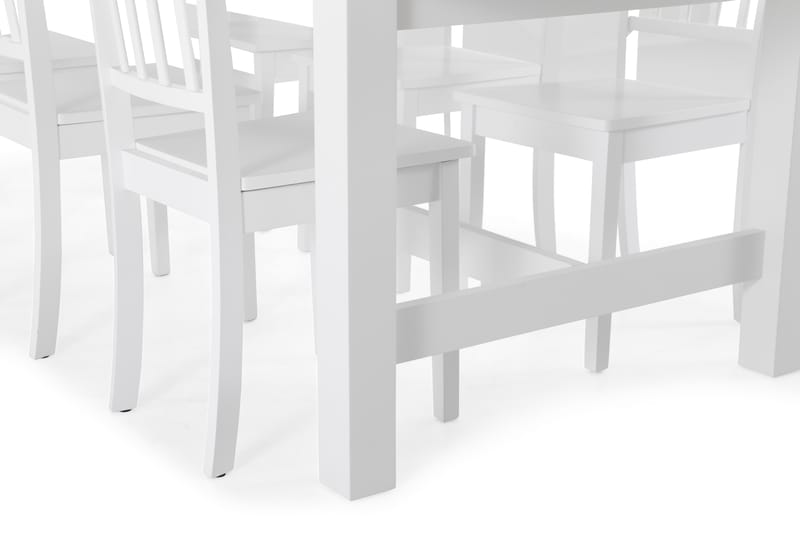 Spisebord Isadora med 6 Catskill stoler - Hvit - Spisegruppe