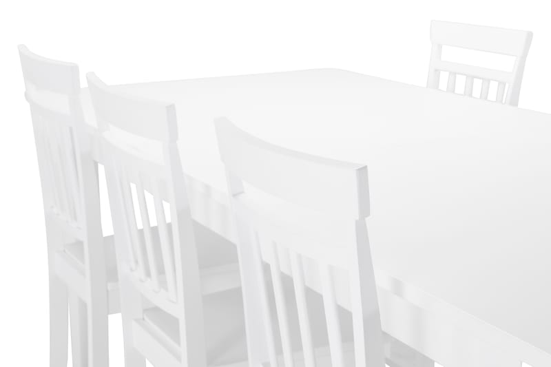 Spisebord Isadora med 6 Catskill stoler - Hvit - Spisegruppe