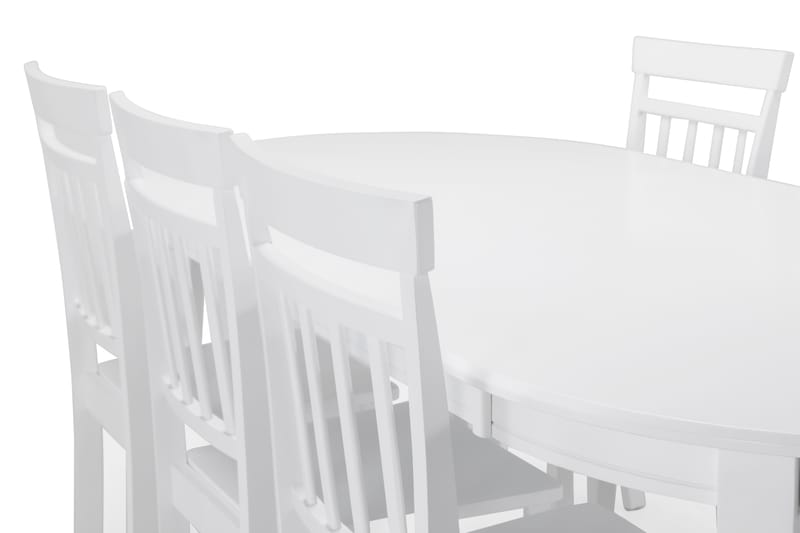 Spisebord Lowisa med 6 Catskill stoler - Hvit - Spisegruppe