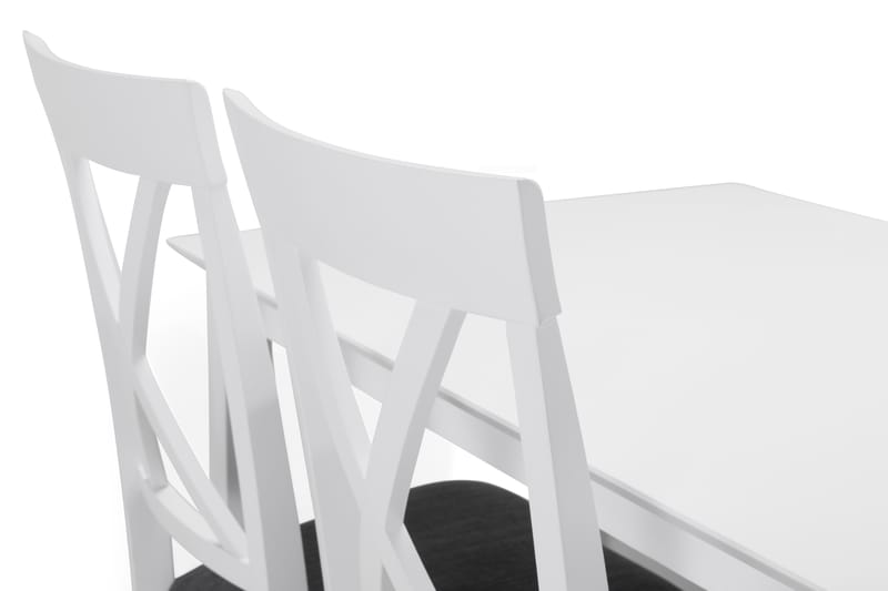 Spisebord Matilda med 4 Twain stoler - Hvit - Spisegruppe