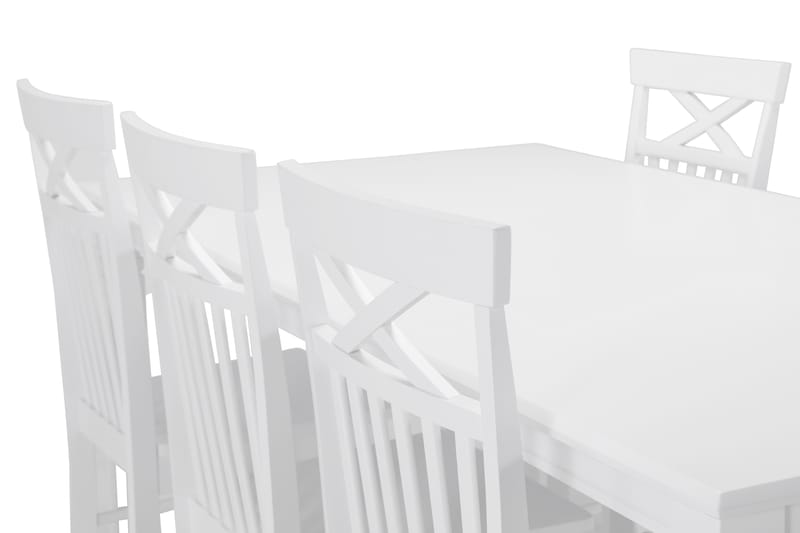 Spisebord Twain med 6 Matilda stoler - Hvit - Spisegruppe
