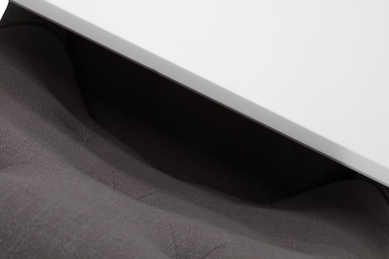 Spisebord Twain med 6 Ophelia stoler - Hvit|Mørkgrå - Spisegruppe