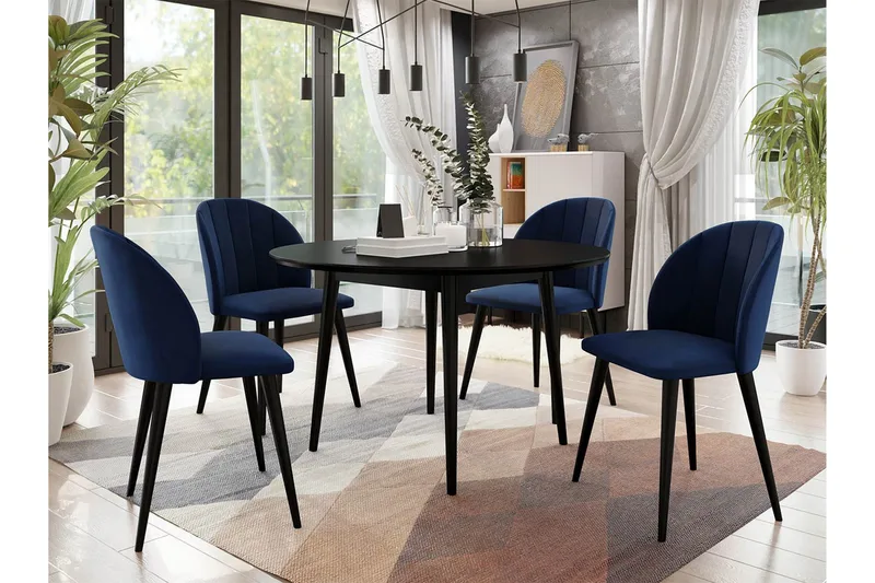 Spisegruppe - Blå - Møbler - Bord - Spisegruppe