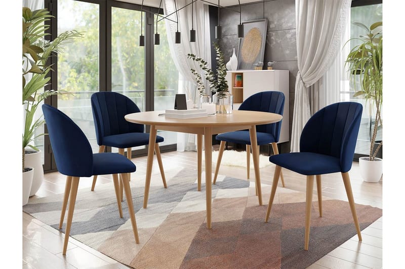 Spisegruppe - Blå - Møbler - Bord - Spisegruppe