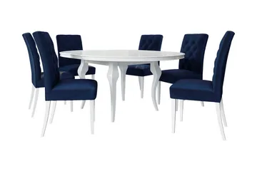 Spisegruppe - Blå - Møbler - Bord - Spisegruppe