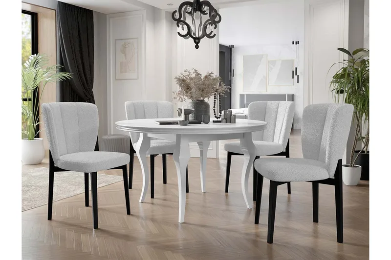 Spisegruppe - Grå|Svart - Møbler - Bord - Spisegruppe