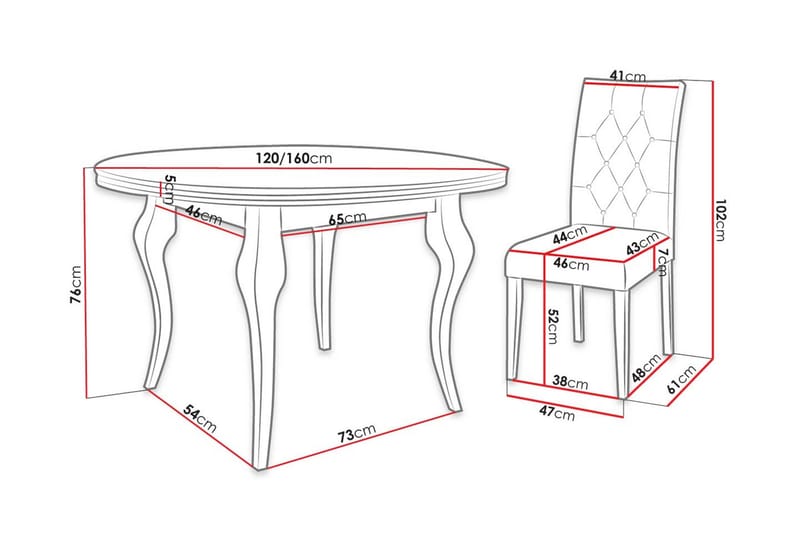 Spisegruppe - Grønn - Møbler - Bord - Spisegruppe