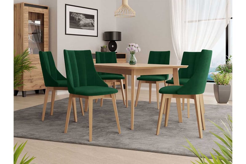 Spisegruppe - Grønn - Møbler - Bord - Spisegruppe