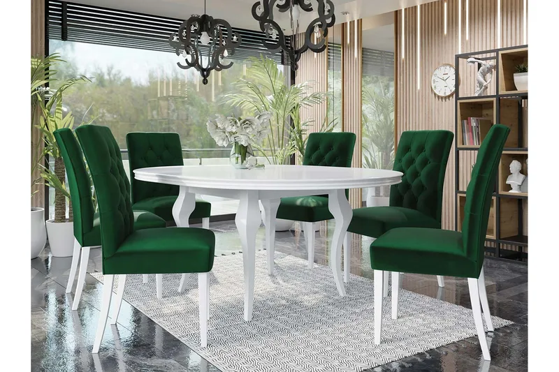 Spisegruppe - Grønn - Møbler - Bord - Spisegruppe