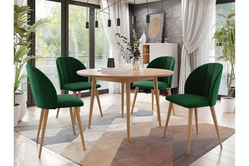 Spisegruppe - Grønn - Møbler - Bord - Spisegruppe