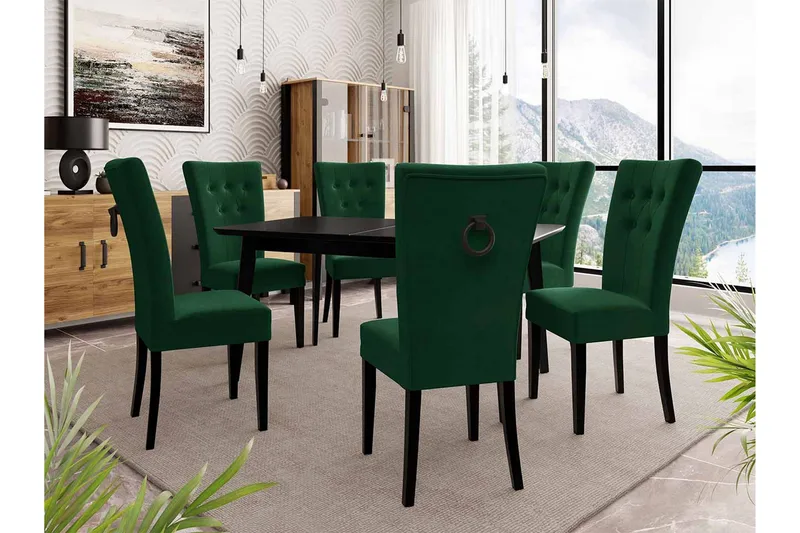 Spisegruppe - Grønn|Natur - Møbler - Bord - Spisegruppe