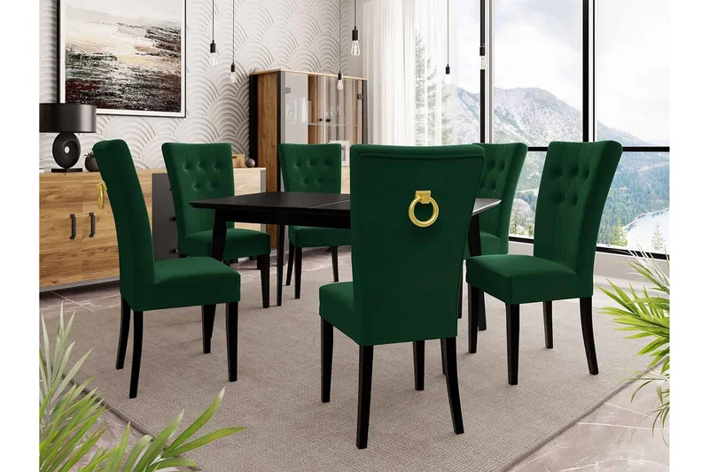 Spisegruppe - Grønn|Natur - Møbler - Bord - Spisegruppe