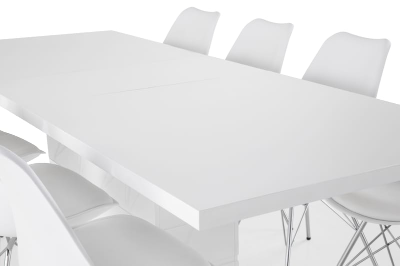 Spisegruppe Griffith Forlengningsbar 200 cm med 8 Shell Stol - Møbler - Bord - Spisegruppe