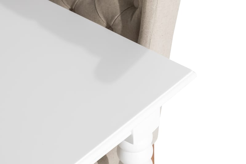 Spisegruppe Hampton 190 cm med 6 Isolde Stol - Vintage Alm|Beige - Møbler - Bord - Spisegruppe