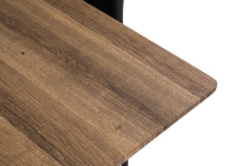 Spisegruppe Jaunita 160 cm med 4 Fred Stol - Brun|Svart - Møbler - Bord - Spisegruppe