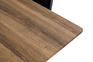 Spisegruppe Jaunita 160 cm med 4 Scale Stol - Brun|Svart - Møbler - Bord - Spisegruppe