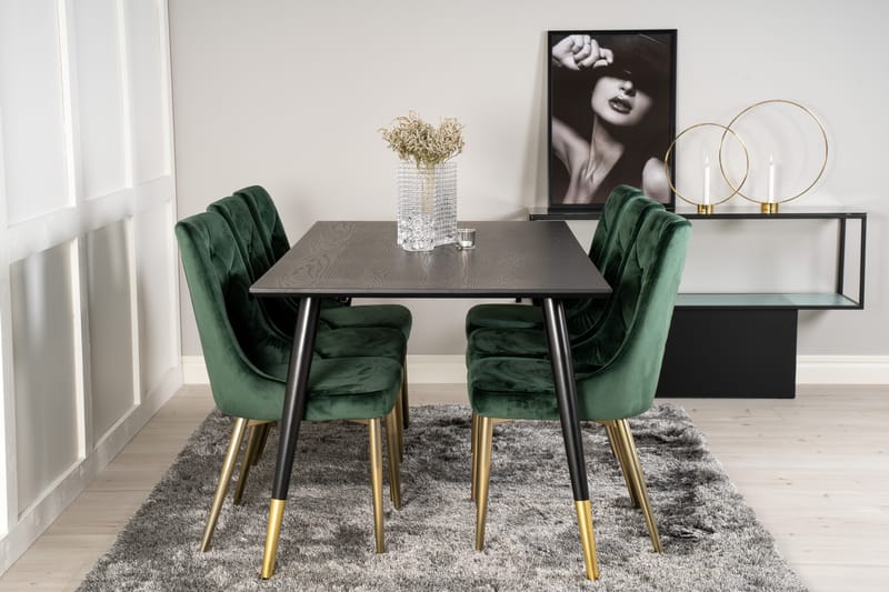 Spisegruppe Kenton 180 cm + 6 stk Luisa Spisestoler