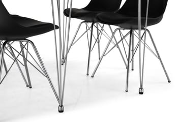 Spisegruppe Kranstull 120 cm med 4 Shell Stol - Møbler - Bord - Spisegruppe