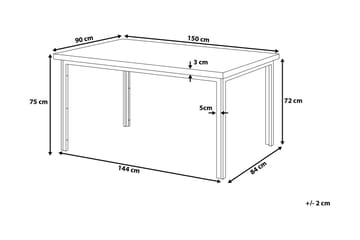 Spisegruppe Laredo 90 cm - Svart - Møbler - Bord - Spisegruppe