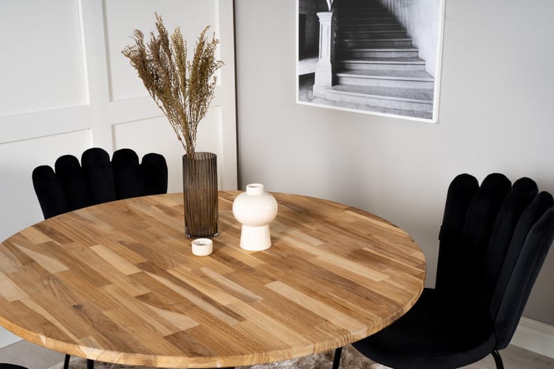 Spisegruppe Laura med 4 Limhamn Spisestoler Svart - Furniture Fashion - Møbler - Bord - Spisegruppe