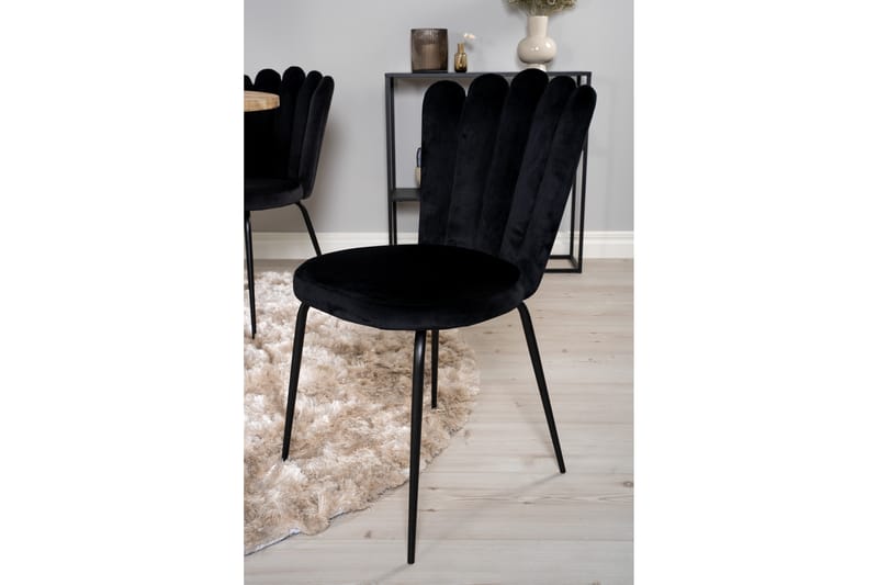 Spisegruppe Laura med 4 Limhamn Spisestoler Svart - Furniture Fashion - Møbler - Bord - Spisegruppe