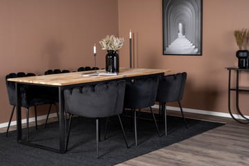 Spisegruppe Laura med 6 Limhamn Spisestoler Svart - Furniture Fashion - Møbler - Bord - Spisegruppe