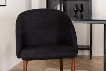 Spisegruppe Leria 200 cm inkl. 6 Kullersbro Stoler - Glas/Svart/Brun - Møbler - Bord - Spisegruppe